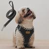 Aiminto Denim Dog Harness Lead Breathable Mesh Reflective Material On Harness Chest For Small Dogs and Lead Set S Chest Range & Set, Material,