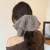 French Elegant Knit Hair Tie Nonslip Hair Holder 26cm Circumference Headdress Comfortable Daily Use Accessory
