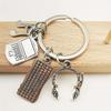 Musical Note Keychain: Zinc Alloy Laptop, Keyboard, Headphone Charm for Men - Stylish Car Pendant