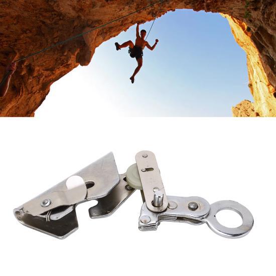 Self Locking Rope Grab Outdoor Climbing Mountaineering Rope Ascender Fall Protection Aerial Work Protector