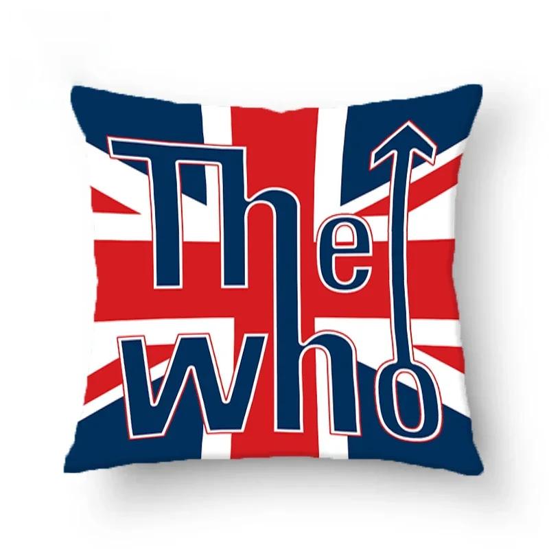 The Who Pillowcase Sofa Cushions Pillows Covers Home Decorative Cushion Cover 45*45 Double Sided Printing Square Pillow Cases
