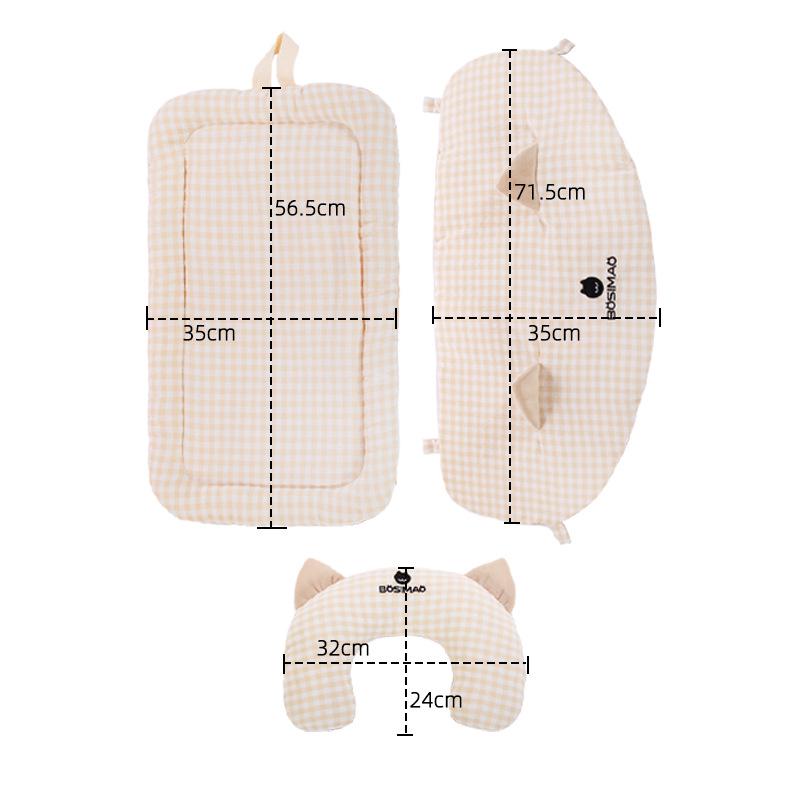 

BOSIMAO All-Season Warm Pet Stroller Mat Set - Winter-Proof, Dirt-Resistant, Three-Piece Edge Mat.
