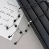 Bohemiean Star Fringe Clavicle Chain Dopamine Star Necklace Star Bowknot Choker Women Daily Outfits Delicate Jewelry
