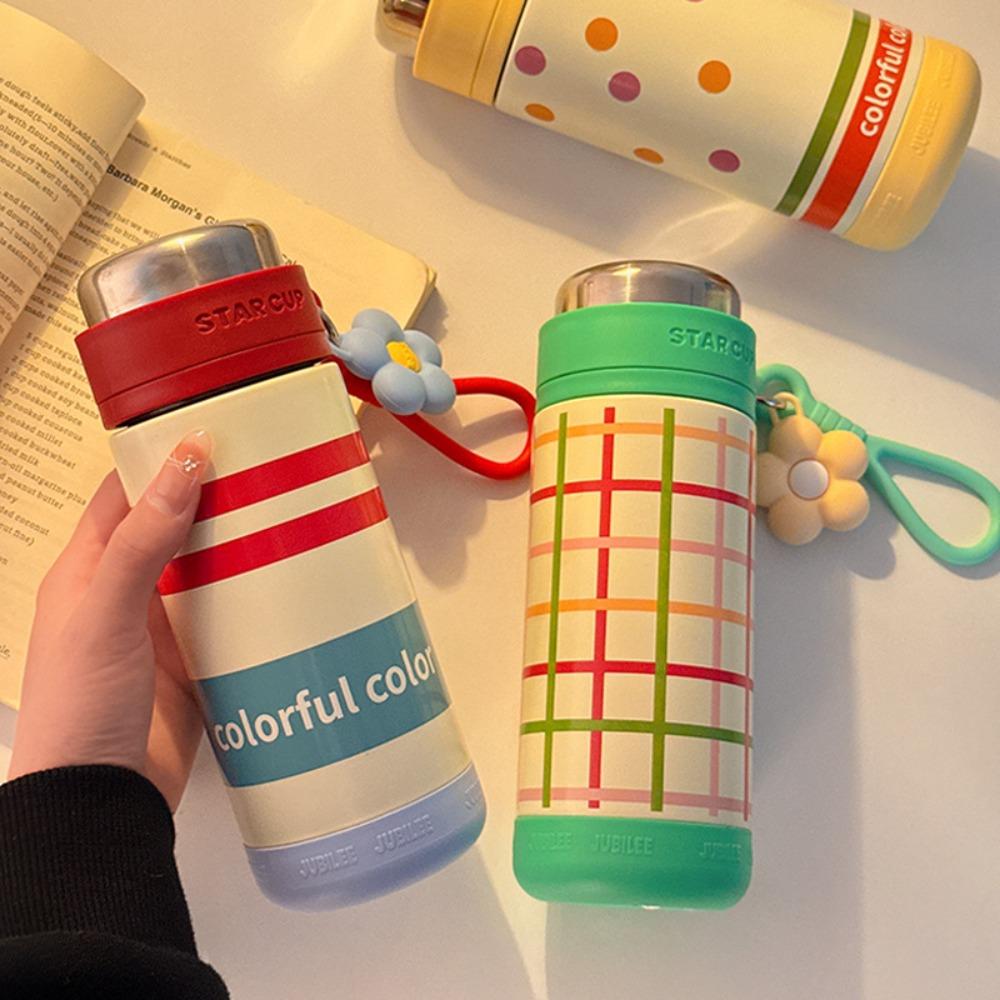 Elegant Stainless Steel Thermos Mug Delicate Thermos Cup Durable Vacuum Tea Cup  Outdoor