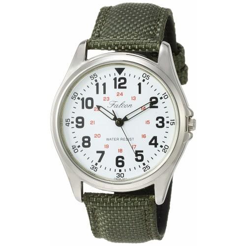 Citizen Q&Q Watch Analog Waterproof Leather Strap QB38-304 Men's Green