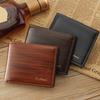 PU Leather 2 Fold Wallets Multifunction Male PU Leather Purse Men Short PU Wallet  Men Gift