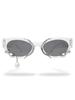 Pearl decorative cat eye sunglasses UV anti-ultraviolet trendy sunglasses for men and women
