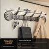 Sucker Wall Mount Hook Rack With Strong Adhesive For Bathroom And Home Storage