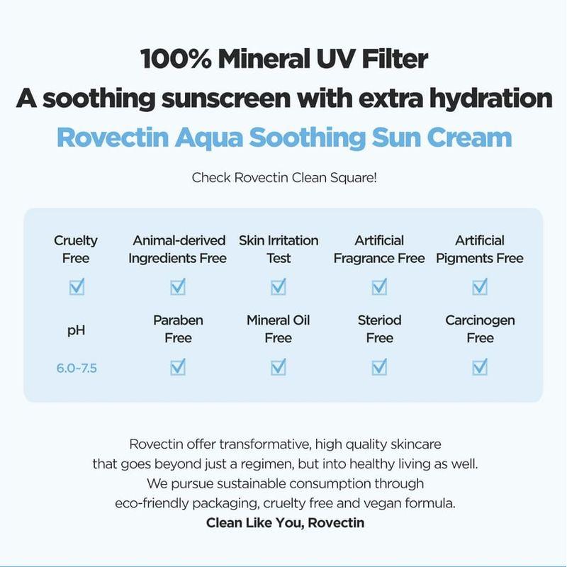 ROVECTIN - Aqua Soothing Sun Cream