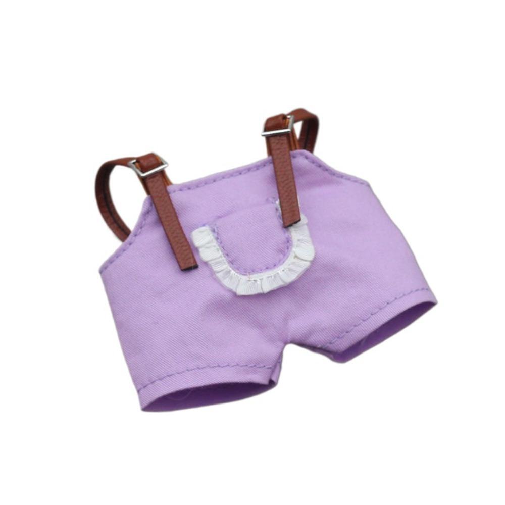 

Handmade Doll Strap Pants DIY Doll Jumpsuit Multiple Styles Doll Pants Doll фіолетовий