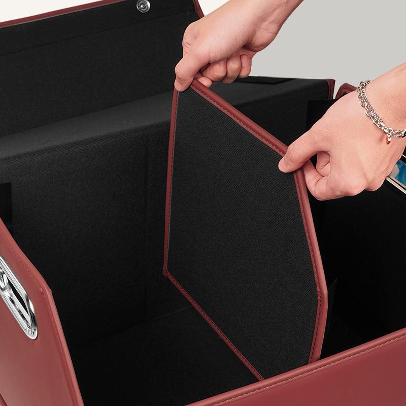 Car Trunk Storage Box Large Capacity Foldable For Mitsubishi Lancer Ralliart ASX Mirage Pajero Xpander Attrage L200 Eclipse Cros RO4