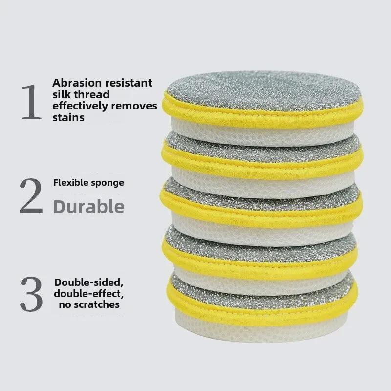 Double-Sided Non-Stick Kitchen Sponge & Cleaning Cloth