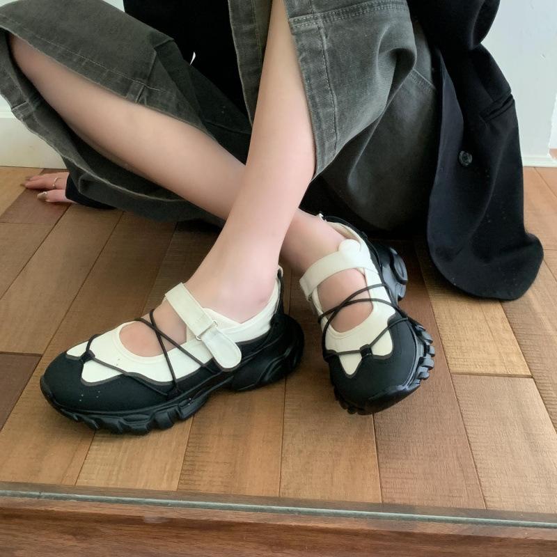 Fashion Mid-heel Sports Women's Sandals Versatile Breathable Shoes 2025 Shallow Mouth Thick Bottom Mid-heel New Style Comfortable