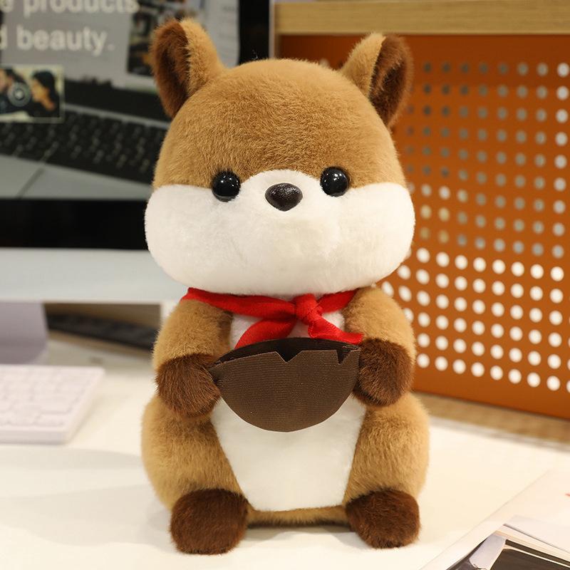 

Плюшевая кукла сурка, Хлебный тост, Кукла сурка, Игрушки зоопарка, Сувениры 28cm