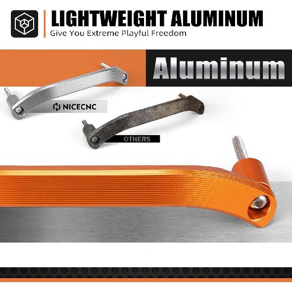 NICECNC Orange Aluminum Rear Grab Handle Grip Lift Bar Compatible with 125-500 XC/XCW/XCF/XCFW/EXC/EXCF/SX/SXF 2012-2015 125-450 XC/XCF/SX/SXF 2011