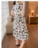 Plus Size Summer Maternity Dress: Square Neck, Butterfly Midi, Short Sleeve
