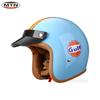 Newly Launched Vintage Motorcycle Helmet DOT Certified Synthetic Leather  3/4 Helmet Jet Mask Helmet 508