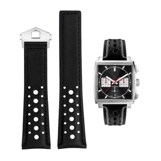 Used [Nywing] TAG HEUER Belt 22mm Watch Band TAG Heuer Belt Watch Strap Genuine Leather Genuine Calf Leather Arm rr