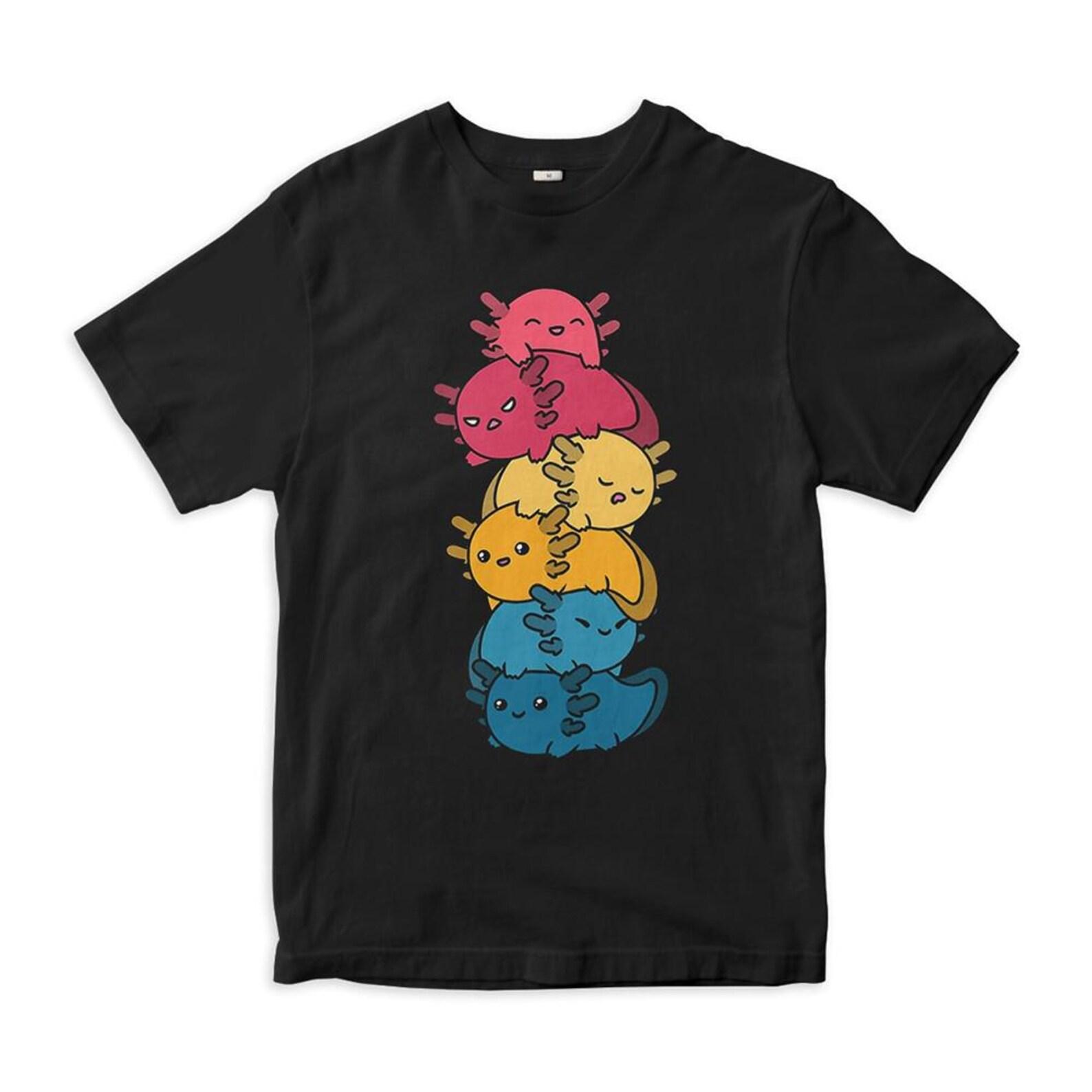 Cute Axolotls T-Shirt, Men s and Women s Sizes L