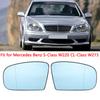 Left Right Heated Side Mirror Glass Rearview Mirror White Blue Lens for Mercedes Benz S-Class W220 1998 1999 2000 2001 2002