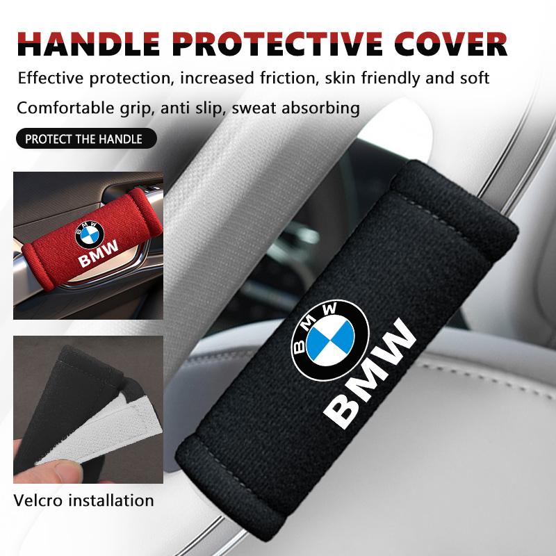Plush Car Roof Handle Protective Cover Soft Grip Assist Universal For BMW M Performance E36 E46 E60 E90 E91 E92 E93 F30 F20