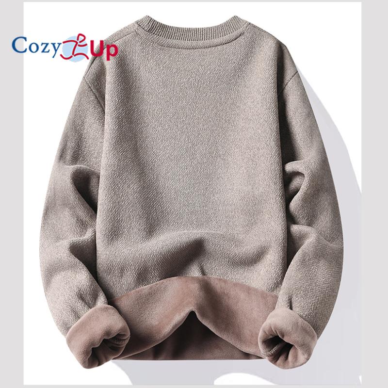 Cozy Up Men's Plush and Thickened Outside Warm Sweater