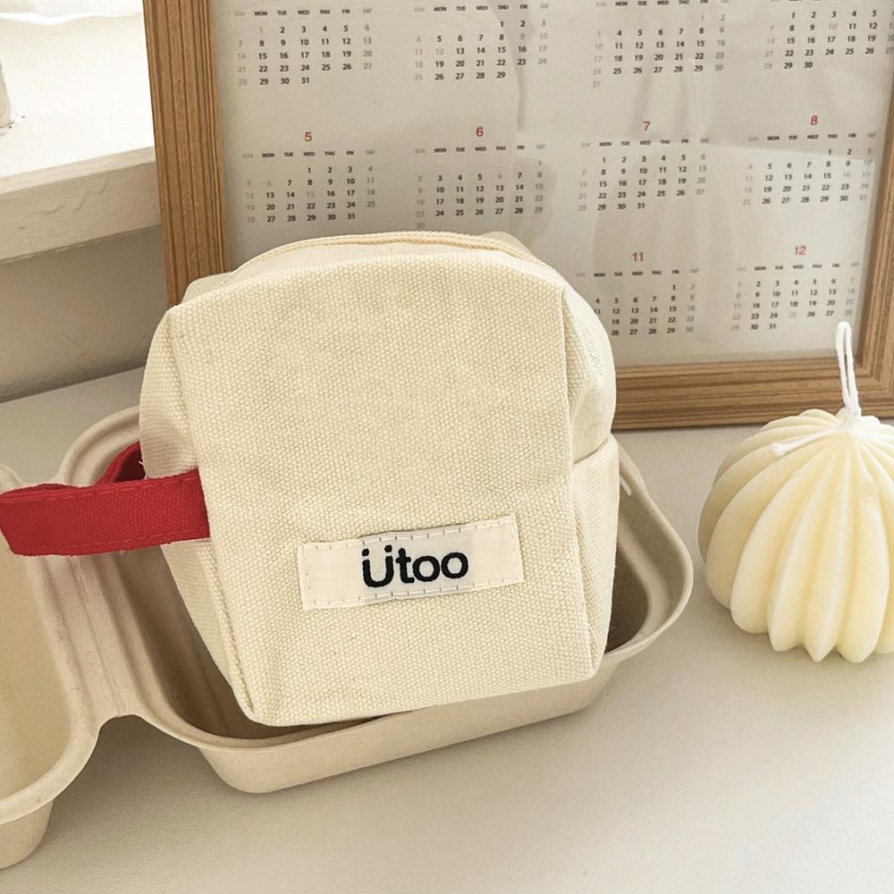 

Korean Style Ladies Makeup Bag Cute Women Toiletry Bag New Canvas Coin Purse Travel белый