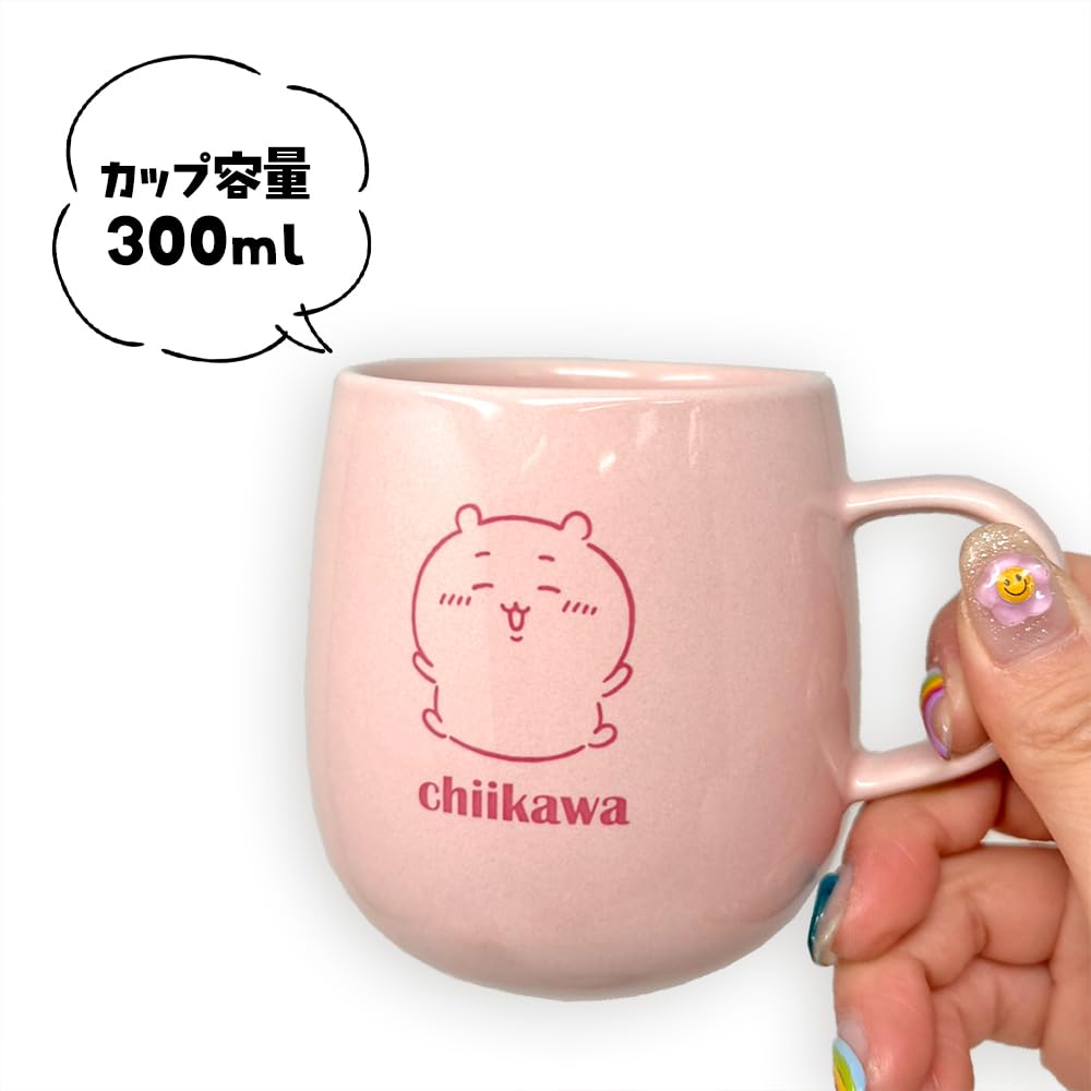 Chiikawa Chill Time Porcelain Mug with Lid, Approx. 14cm, with Toy Diamond (Rabbit)