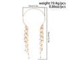 Simplicity Tassel Opening Choker Neck Fashion Chain Necklace New Imitation Pearl Pendant