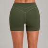 High-Waisted Cross-Waist Yoga Shorts for Running, Cycling, Sports (Model 9721)