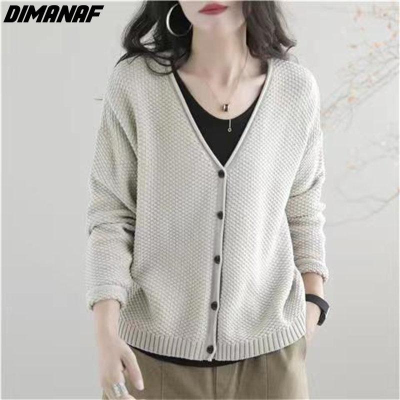 

DIMANAF 2023 Новый свитер-куртка Пальто Осенний кардиган Женский вязаный пальто «летучая мышь» Повседневная свободная короткая куртка с длинными рукавами и пуговицами зеленая