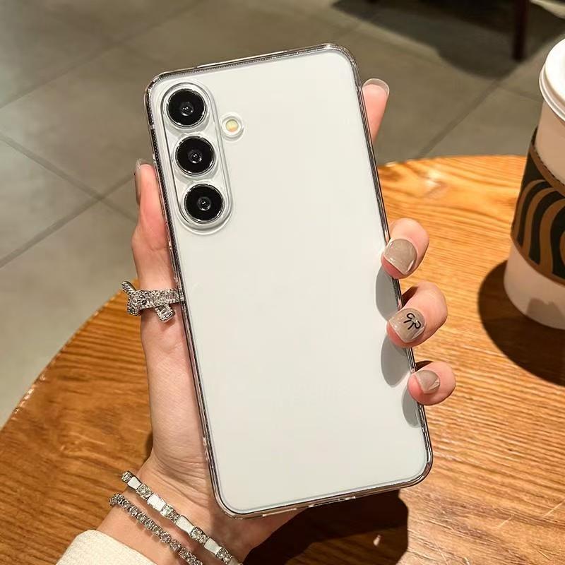 Hohe Klare Silikon Handyhülle für Samsung Galaxy S24 S25 S23 S22 S21 Plus S24 FE S25 edge Ultra Dünne Transparente Abdeckhülle