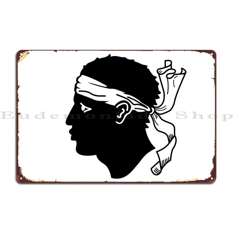 Флаг Корсики Металлическая Табличка Создать Знак Дизайнер Дизайн Ретро Жестяная Табличка Постер 20x30cm