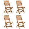 Day and Night - Day and Night Folding Garden Chairs 4 Pcs Solid Eucalyptus Wood