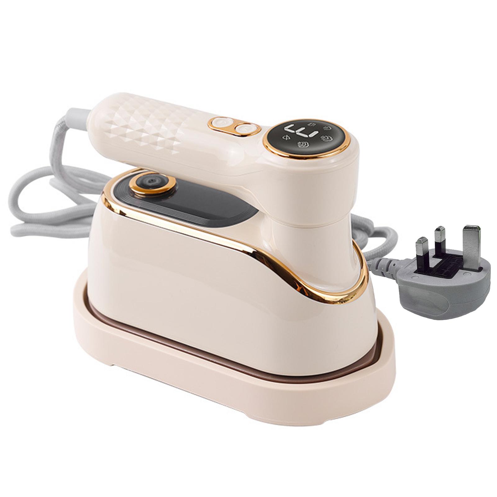 Portable Handheld Iron with LCD Screen Handheld Hanging Iron with 180° Rotatable Handle 3 Steam Levels for Travel Home Office China Mainland