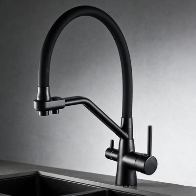 TLXT 3-in-1 Rotating Kitchen Faucet with Purified Water
