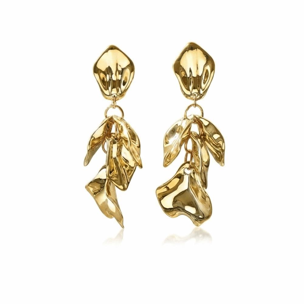 Zinc Zinc Alloy Acrylic Drop Earrings Sweet Dangle Earrings Fashion Petal Tassel Earrings Formal Occassion