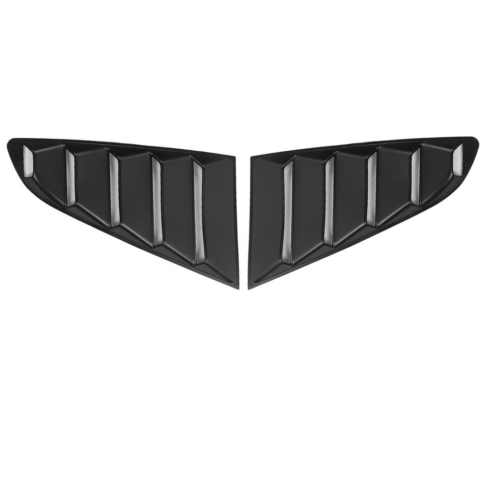 2pcs Auto Black Side Window Louver Windshield Sun Shade Cover Fit for Ford Mustang 2015‑2020