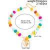 Salircon Y2K Boho Colorful Resin Beaded Choker Necklace for Women Stylish Gold Color Love Heart Pendant Neck Accessories Jewelry