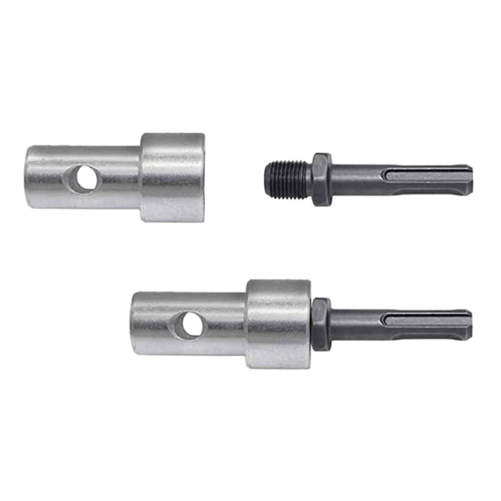 Round Shank Hammer Adapter 2 Slots Drill Bit Adapter SDS Shaft Arbor Connector For Earth Auger Head Power Tool Part