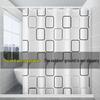 Geometric Pattern PEVA Shower Curtain