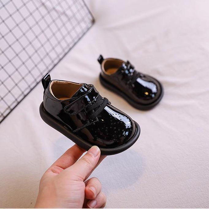 

Designer Shoe 2025New British Kid Boy Leather Shoe Fashion Girl Shoe Preschool Baby Shoes Casual Allmatch Kid Shoes Niña 17insole12.5cm