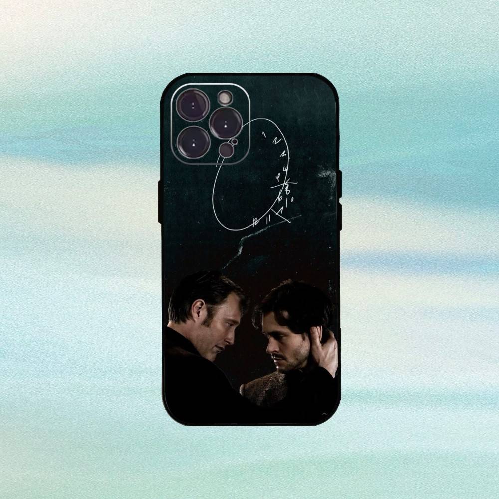 Hannibal Will Graham Phone Case For iPhone 16,15,14,13,12Plus,Pro Max,XS,5G Soft Silicone Black Cover iPhone13