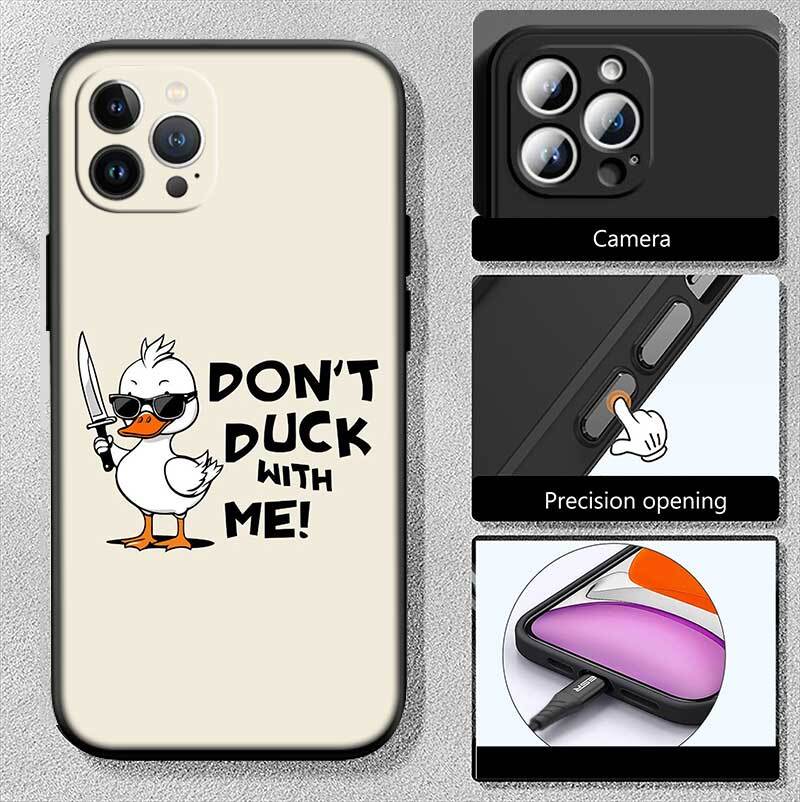 DUCK Cartoon Phone Case for Redmi Note 12 12S 12C 13 13C 13R 14 14S 14R 14C 11A 13X A3 A3X A4 A5 Pro Max Plus