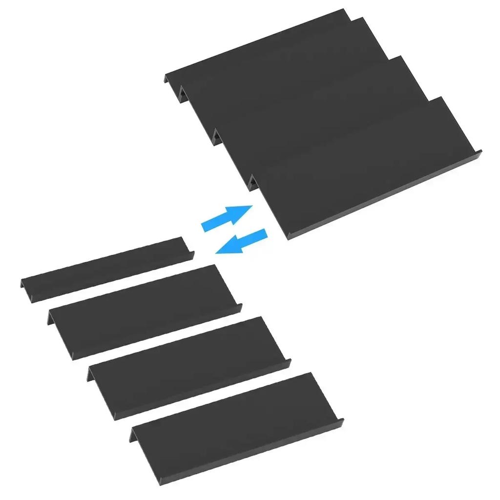 Acrylic 4 Tier Spice Drawer Organizer Rack Seasoning Jars Drawer Insert Storage Tray Expandable Kitchen Cabinets Organizer Rack