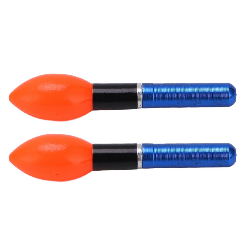 2pcs LED Fishing Floats and Bobbers Plastic Night Fishing Glow Bobbers Float Lights AccessoriesBlue