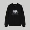 Balenciaga Geprint Rond Hals Pullover Trui BL107 Zwart