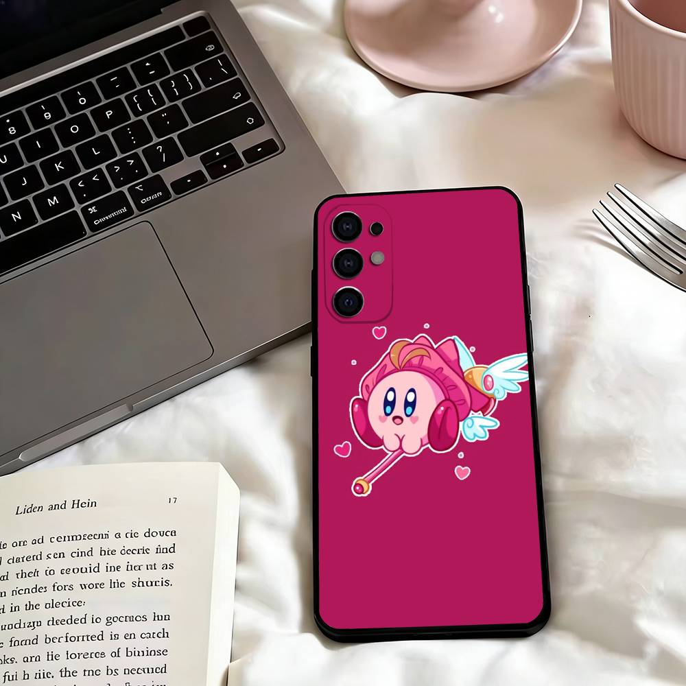Cartoons Pink k-Kirbys-KK  Phone Case For Samsung S25,S24,S21,S22,S23,S30,Ultra,S20,Plus,Fe,Lite,Note,10,Black Cover