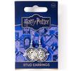 Harry Potter Silver Tone Time Turner Drop Earrings