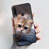 Casing For TCL L10 Pro Case Aesthetic Fashion Cute Cat Cartoon Pattern Shockproof Soft Silicone Back Cover Black TPU Phone Case